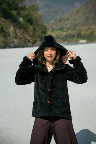Leafed Jacket Black