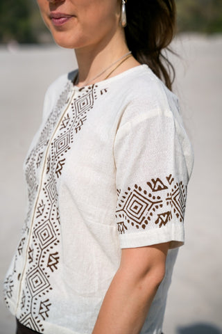 Lotus Blouse Natural