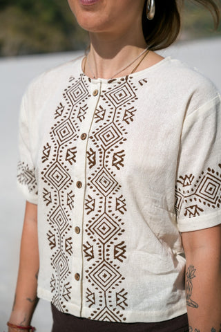Lotus Blouse Natural