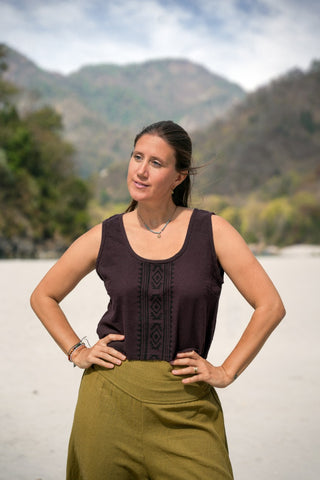 Cinder Top Dark Brown