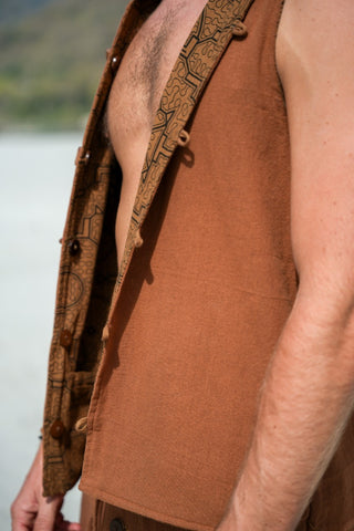 Shipibo Vest Earth