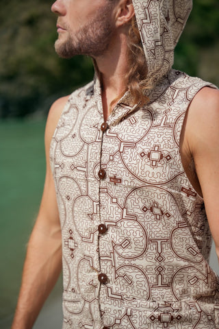 Shipibo Vest Natural