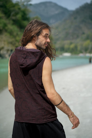 Shipibo Vest Dark Brown