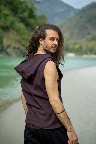 Shipibo Vest Dark Brown
