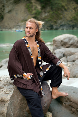 Kyan Kimono Dark Brown