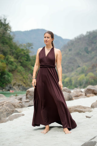 Yasmin Dress Dark Brown