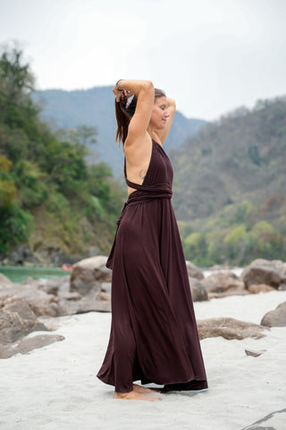 Yasmin Dress Dark Brown