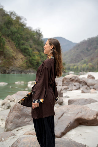 Kyan Kimono Dark Brown