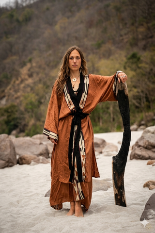 Skyfire Kimono Earth
