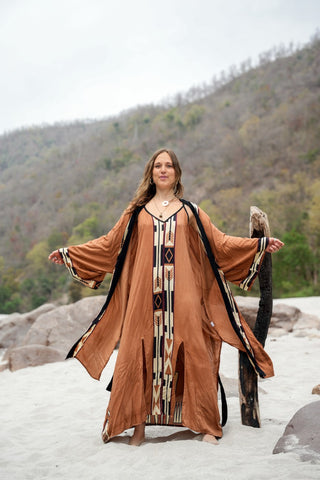 Skyfire Kimono Earth