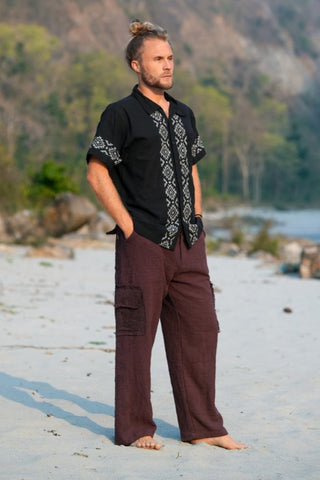 Nagal Pants Dark Brown