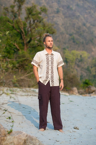 Nagal Pants Dark Brown