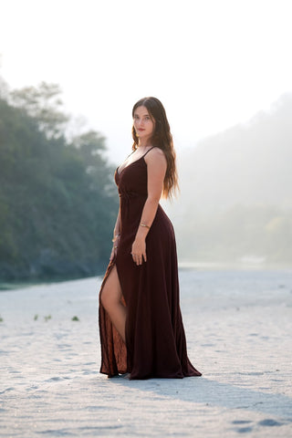 Muse Dress Dark Brown
