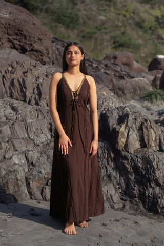 Arwen Dress Dark Brown
