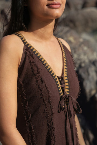Arwen Dress Dark Brown