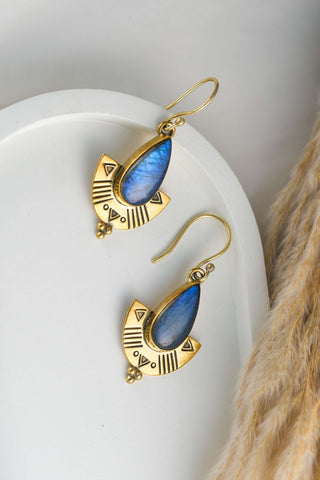 Isis Earrings Brass