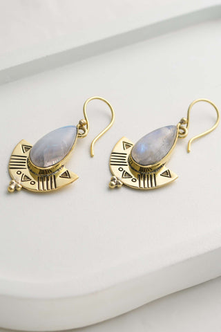 Isis Earrings Brass