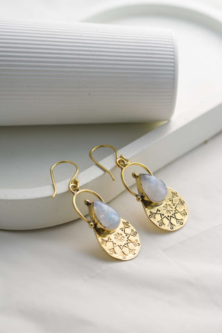 Inca Earrings Brass