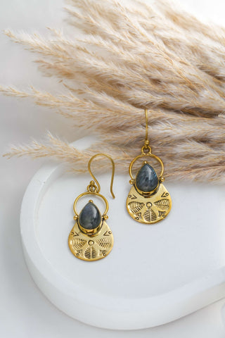 Inca Earrings Brass