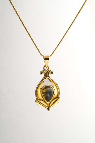 Lotus Pendant Brass